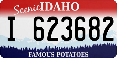 ID license plate I623682