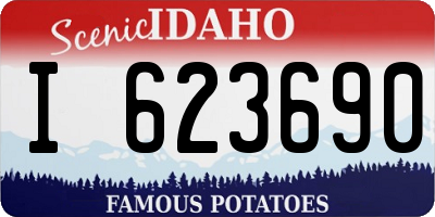 ID license plate I623690
