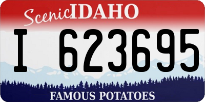 ID license plate I623695