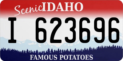 ID license plate I623696