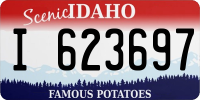 ID license plate I623697