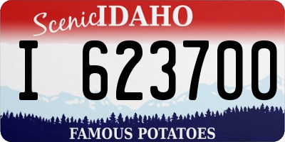 ID license plate I623700
