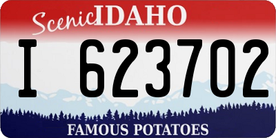 ID license plate I623702