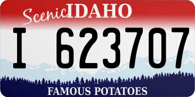 ID license plate I623707
