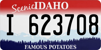 ID license plate I623708