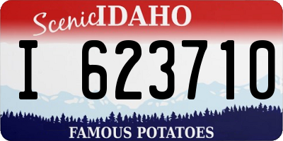 ID license plate I623710