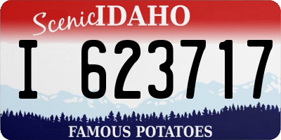 ID license plate I623717