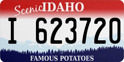 ID license plate I623720