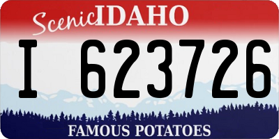 ID license plate I623726