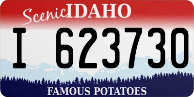 ID license plate I623730