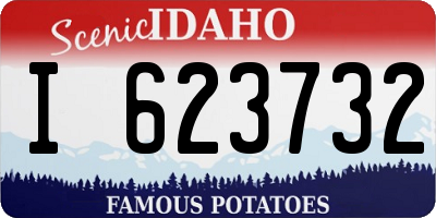 ID license plate I623732