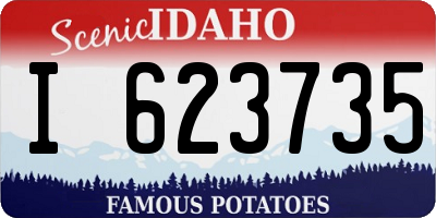 ID license plate I623735