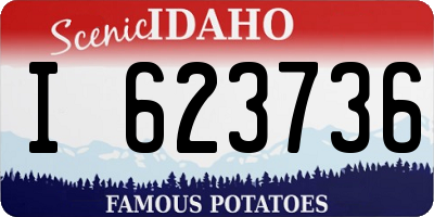 ID license plate I623736