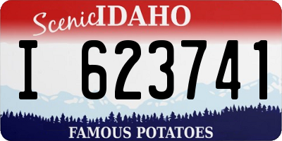ID license plate I623741