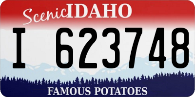ID license plate I623748