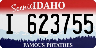 ID license plate I623755