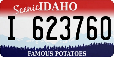 ID license plate I623760