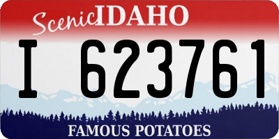 ID license plate I623761