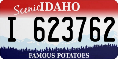 ID license plate I623762