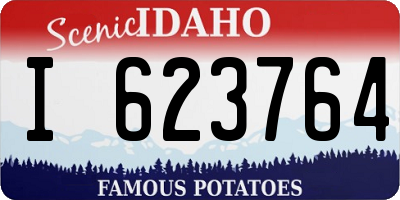 ID license plate I623764