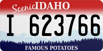 ID license plate I623766
