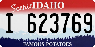 ID license plate I623769