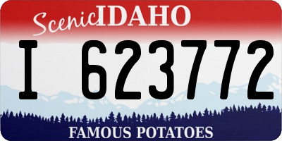 ID license plate I623772
