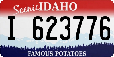 ID license plate I623776
