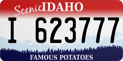ID license plate I623777