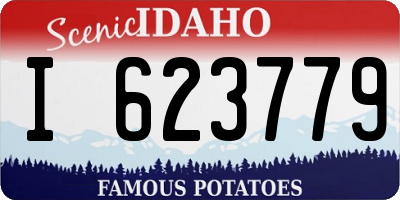 ID license plate I623779