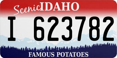 ID license plate I623782
