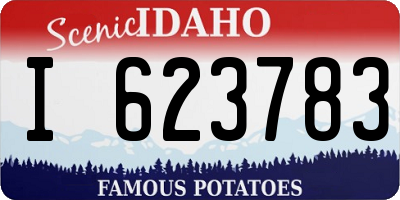 ID license plate I623783