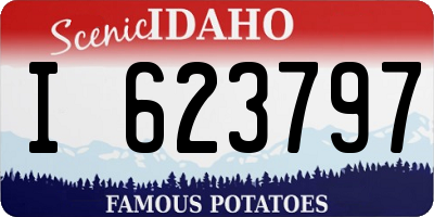 ID license plate I623797