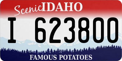 ID license plate I623800