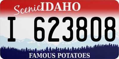 ID license plate I623808