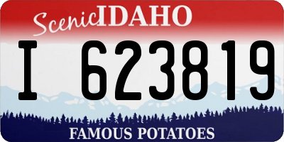 ID license plate I623819