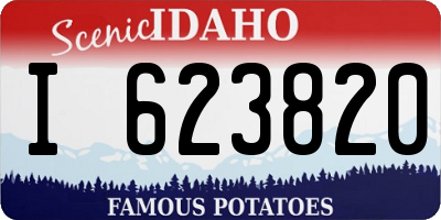 ID license plate I623820