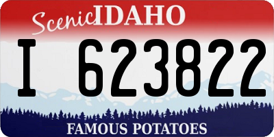 ID license plate I623822