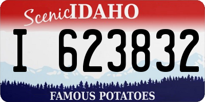 ID license plate I623832