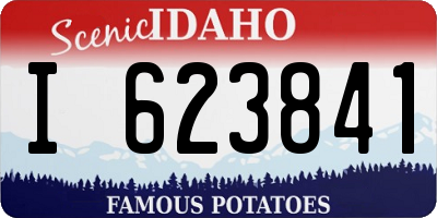 ID license plate I623841
