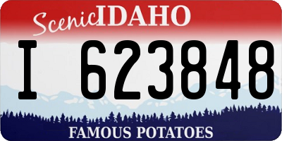 ID license plate I623848