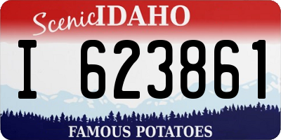 ID license plate I623861