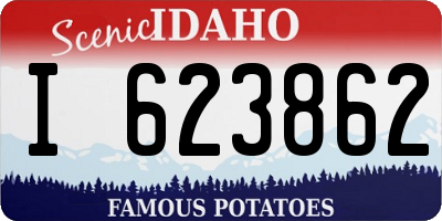 ID license plate I623862