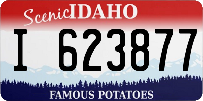 ID license plate I623877