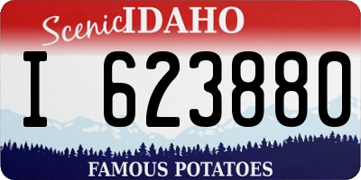 ID license plate I623880