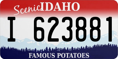 ID license plate I623881