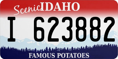 ID license plate I623882