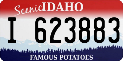ID license plate I623883