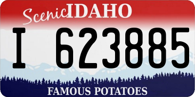 ID license plate I623885