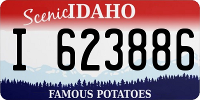 ID license plate I623886